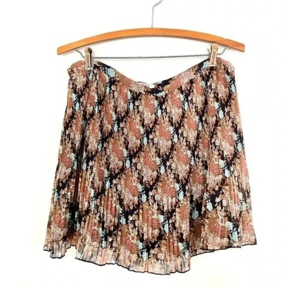 Buffalo David Bitton Brown Pleated Skirt